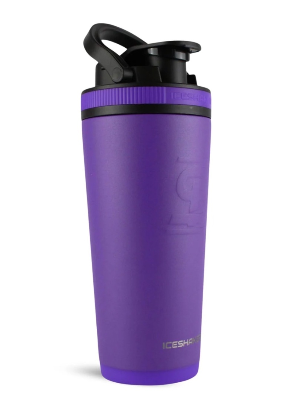 ICE SHAKER 26 OZ INSULATED PROTEIN SHAKER BOTTLE โ PURPLE
